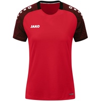 Jako Damen t-shirt T Shirt Performance, Rot/Schwarz, 38 EU