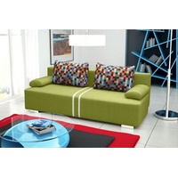 JVmoebel Sofa, Mit Bettfunktion grün