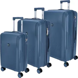 DYX Palermo Koffer-Set 3-tlg. blau/blau