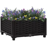 vidaXL Hochbeet 40 x 40 x 23 cm Schwarz