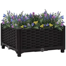 vidaXL Hochbeet 40 x 40 x 23 cm Schwarz