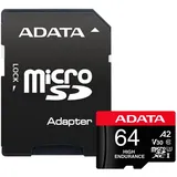 A-Data microSDXC High Endurance 64GB Class 10 UHS-I A2 V30 + SD-Adapter
