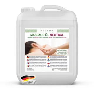 KITAMA Massageöl Neutral (ohne Duft) mit Kanisterpumpe Thai-Massage