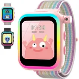 ELEJAFE Smartwatch Kinder, Kinder Smartwatch Jungen Mädchen mit Kamera Wecker, 12 Spieles MP3 Musik Schrittzähler Taschenlampen und Bewegungsmelder, Kinder Intelligente Uhr Jungen Mädchen