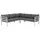 Brafab Weldon Loungeset Aluminium weiß-grau