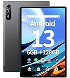 SGIN Tablet mit Touchscreen, 10,51 Zoll, 6 GB RAM, 128 GB ROM, Android 13, Tablet mit IPS 1200 x 1920 FHD, Telekamera 5 MP + 13 MP, Bluetooth 5.0, WiFi 2,4 G/5G, GPS, Akku 6200 mAh
