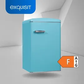 GGV Exquisit RKS120-V-H-160F Retro-Kühlschrank (122 l, 875 mm hoch, Taubenblau)