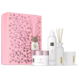 Gift Set L Duschschaum 200 ml + Body Cream 200 ml + Mini-Duftstäbchen 70 ml + Duftkerze 140 g