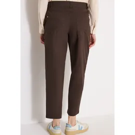 Cecil Stoffhose "Style Scarlett", Damen, Gr. 26, Länge 28, braun (macchiato braun), Web, Obermaterial: 97% Baumwolle, 3% Elasthan. Futter: 100% Baumwolle, unifarben, regular fit lang, Hosen Stoffhose, im Five-Pocket Style