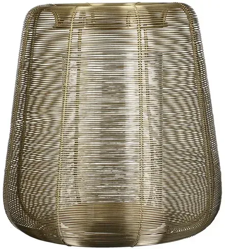 Preisvergleich Produktbild Casablanca Windlicht/Laterne Lucerno Ø25cm - gold