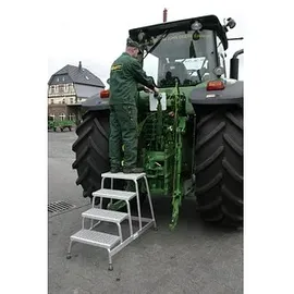 Krause MontageTritt mit Gitterroststufen 4 Stufen (805348)