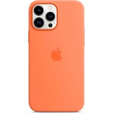 Apple iPhone 13 Pro Max Silikon Case mit MagSafe gelborange