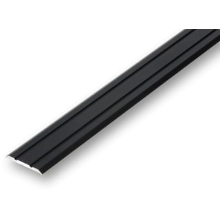 (11.40EUR/m) Übergangsprofil 25 x 1500 mm schwarz selbstklebend flach | Ausgleichsprofil | Nahtdeckprofil | Laminat Türprofil | Alu Leiste