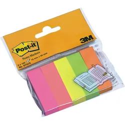 Post-it Haftnotizen Page Markers sortiert 15x50mm 5x100 Blatt Packung mit 12 Stück