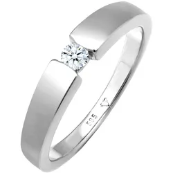 Elli DIAMONDS Verlobungsring Diamant (0.1 .) 585 Weißgold Ringe Damen 