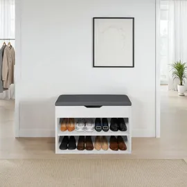 Tectake Jasmina 60 x 30 x 43,5 cm weiß