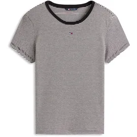 Tommy Hilfiger Kurzarmshirt TOMMY JEANS "TJW ESSENTIAL RIB SHORT SLEEVE EXT", Damen, Gr.