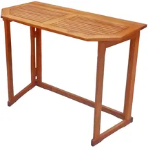Garden Pleasure Santa Fe Balkontisch 100 x 50 x 75 cm braun