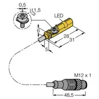 Turck Magnetfeldsensor BIM-UNT-AN6X-0,3-RS4