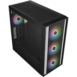 Cooler Master MasterBox MB600 Midi Tower ATX Gehäuse Glasfenster schwarz