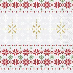 DUNI Zelltuch Serviette 40x40cm 1/4F. Tradition
