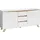 byLIVING Valentin Sideboard 160 x 76 x 38 cm Weiß Holzwerkstoff/Metall