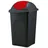 BigDean Mülleimer 60 l Schwarz/Rot