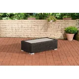 CLP Polyrattan Lounge Tisch Madeira 110 x 60,schwarz