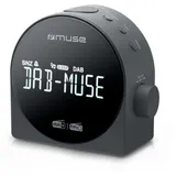 MUSE M-185CDB schwarz Uhrenradio DAB+ DUAL-Alarm Radiowecker digital