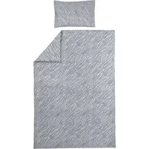 Meyco Zebra Bettbezug 140 x 200 cm Grau