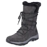 Rieker Winterstiefel, Snowboots, Winterboots mit wasserabweisender TEX-Membran, Gr. 41, dunkelgrau-schwarz, , 31510368-41