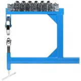 Wiltec Rollenstreckmaschine bis 15 mm Blechstärke, English Wheel mit 6 Streckrollen zur Metallverarbeitung, Blechbearbeitung