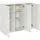 Priess Hochkommode 123 x 103 x 38 cm Weiß