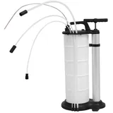 Handpumpe Saugpumpe 9L für Altöl Wasser Flüssigkeiten, Vakuum Transfer Ölabsaugpumpe mit 3 Schläuchen für Auto Bremsenentlüftung