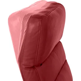 W.Schillig Relaxliege daily dreams Longlife Xtra-Leder 65 x 91 x 170 cm rot mit Kissen