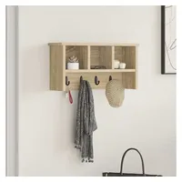 vidaXL Wandgarderobe Sonoma Eiche 50 x 16 x 26 cm Beige