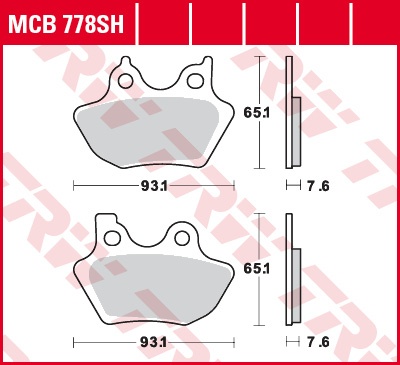 TRW Lucas Sinterbelag MCB778SH