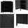 [en.casa] Oripää Aktenschrank 110 x 75 x 33 cm Schwarz