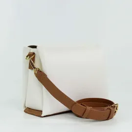 Valentino Alexia Umhängetasche Kunstleder Bianco/Cuoio