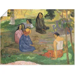Artland Kunstdruck »Konversation auf Tahiti Les Parau Parau«, Gruppen & Familien, (1 St.), als Leinwandbild, Wandaufkleber oder Poster in versch. Größen Artland Farbe Bild(er): bunt