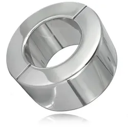 Bdsm-zubehör unzerstörbarer hodenring aus stahl, 30 mm.