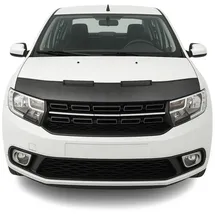 Omac Haubenbra Steinschlagschutz Bonnet Bra kompatibel mit Dacia Logan 2012-2021 Carbon Halb