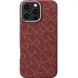 pitaka iPhone 16 Pro Tactile Woven Case rot/gold