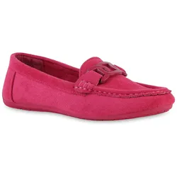 Damen Mokassins in Fuchsia