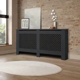 ML-Design Heizkörperverkleidung Wabenmuster 152x19x82 cm Anthrazit