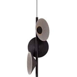 Moderne LED-Hängeleuchte Puro - Black/Grey