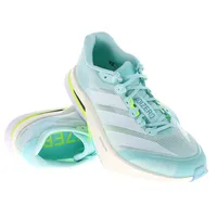 adidas Adizero Boston 13 Damen Semi Flash Aqua/Zero Metallic/Lucid Lemon 38