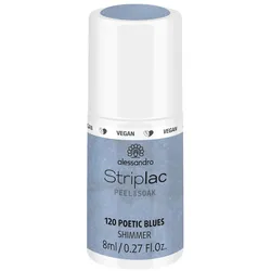 Alessandro Striplac Nail Polish Nagellack 8 ml POETIC BLUES