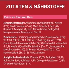 Purina ONE Mini/Small Adult reich an Rind mit Reis 800 g