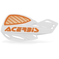 Acer Acerbis 2072671088 Vented Uniko Handguards, White/Orange